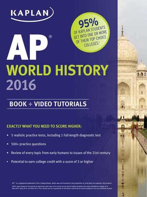 cover image of Kaplan AP World History 2016